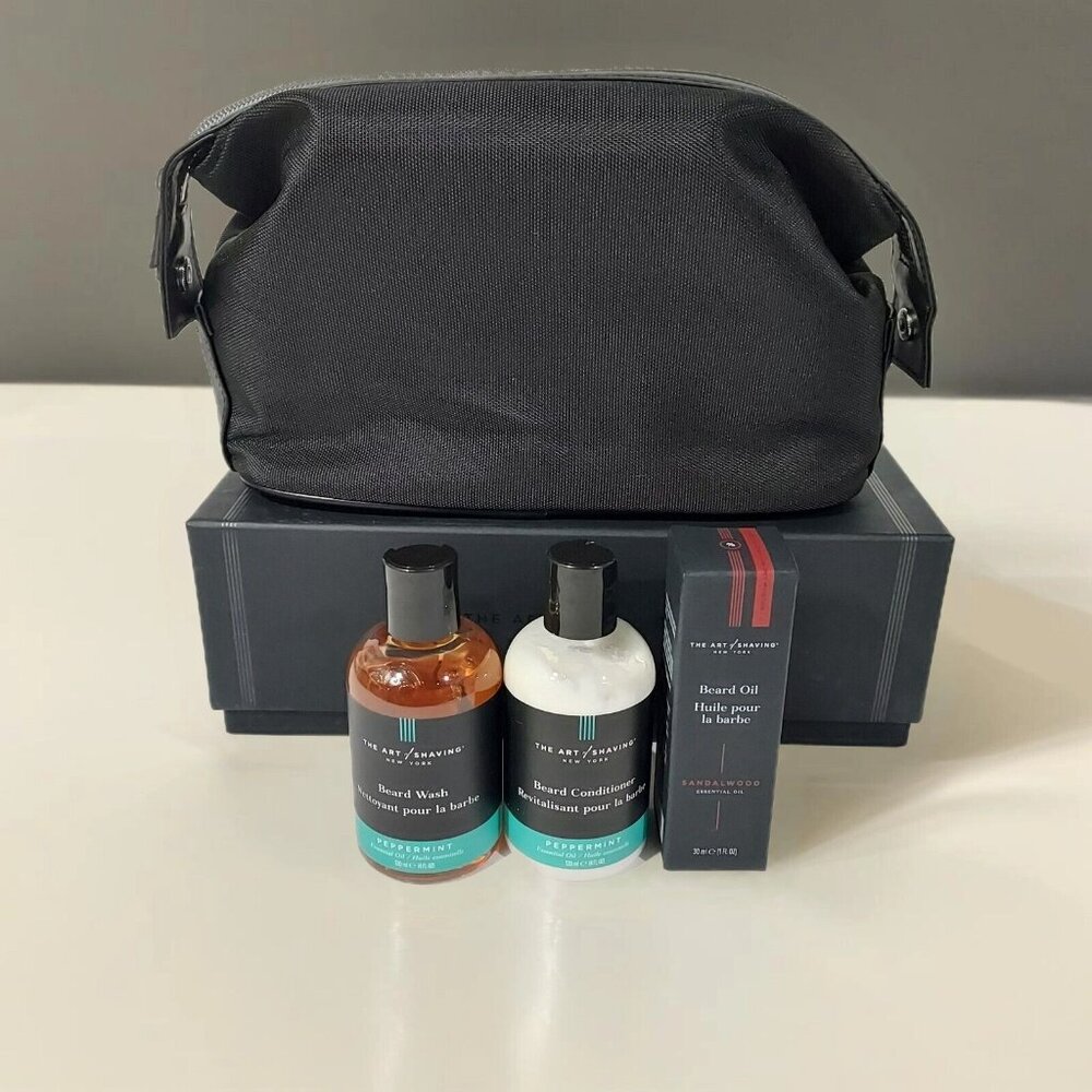 Beard Prep Travel Kit 4oz Peppermint Beard Wash Conditioner, 1oz Sandalwood oil - Picture 2 of 8